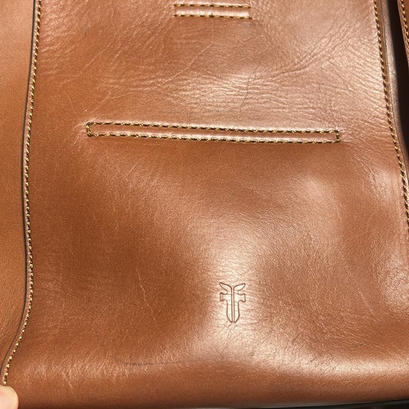 FRYE Women's Tan Brown Leather Studded Bag Crossbody - Picture 3 of 11